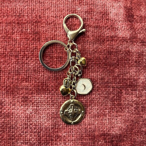 COMPASS Bag Charm Gold Tone 🧭 - Picture 1 of 8